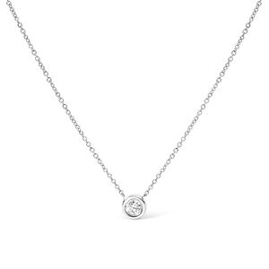 10K White Gold 1/10 Carat Round